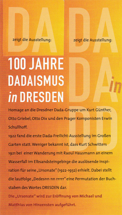 Ausstellung „DADA in DD“ ab 23.04.2022