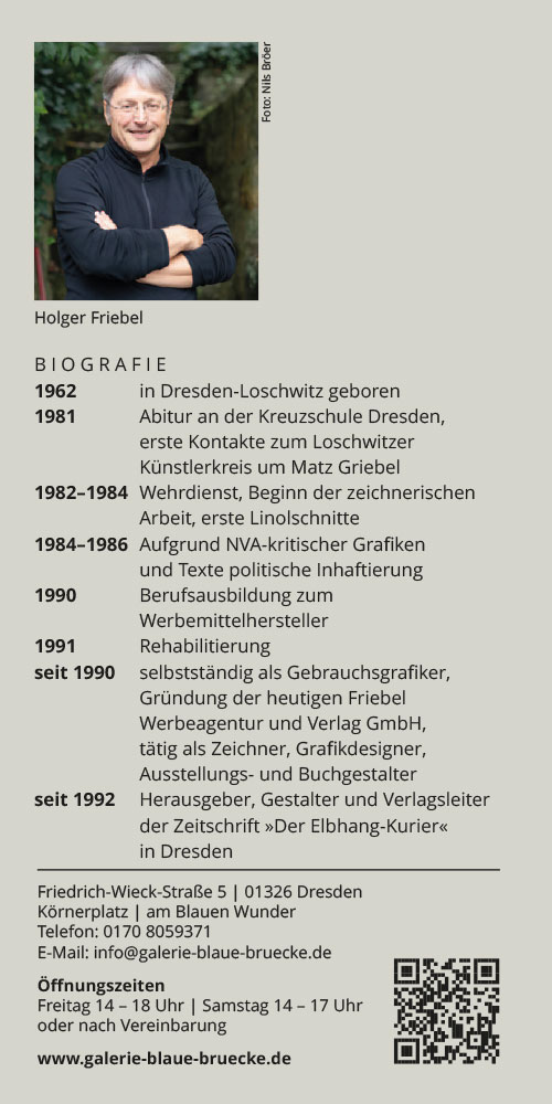 Ausstellung Holger Friebel – Dresden ist ein Dorf“ ab 15.03.2025