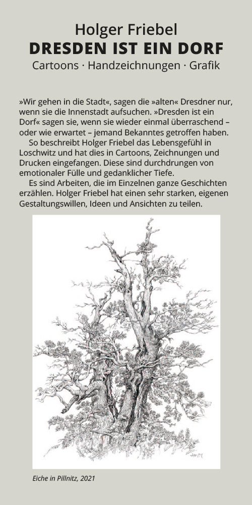 Ausstellung Holger Friebel – Dresden ist ein Dorf“ ab 15.03.2025